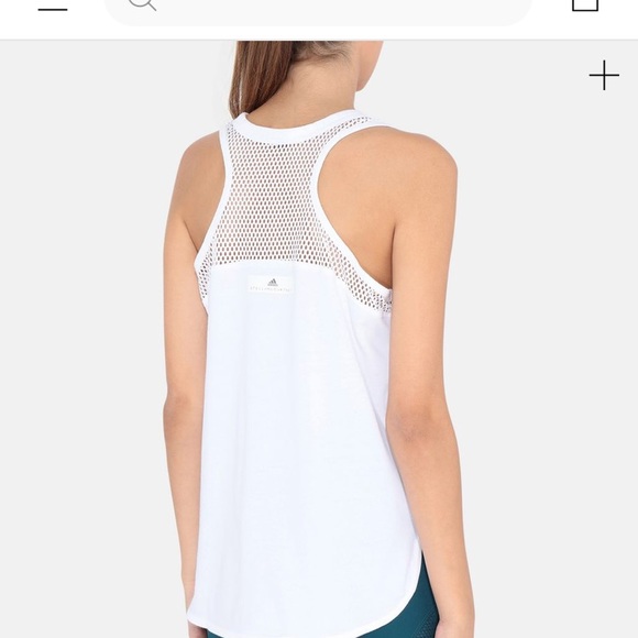 Stella McCartney adidas white logo graphic tank - Picture 2 of 6
